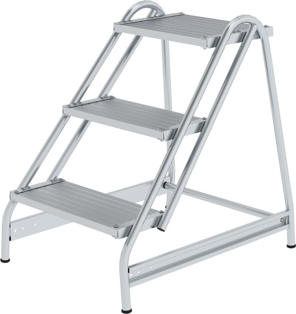 Arbeitspodest einseitig begehbar | 3 Stufen | Aluminium Produktbild 