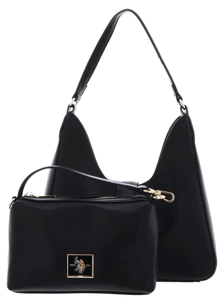 U.S. POLO ASSN. Schultertasche Margaret Hobo Bag Black schwarz