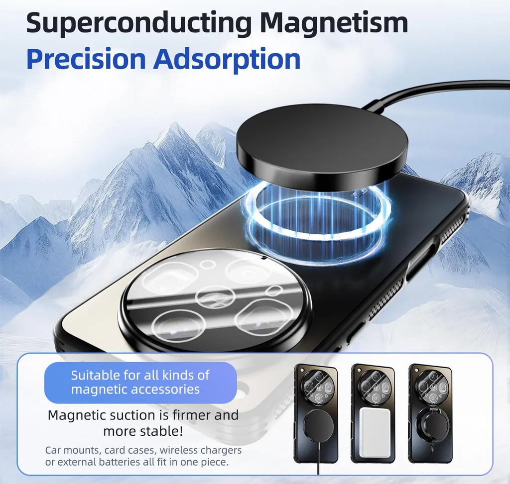 Cover Magnetica Oppo Find X8s Blu: Protezione Lenti e Antiurto PC+TPU - 3