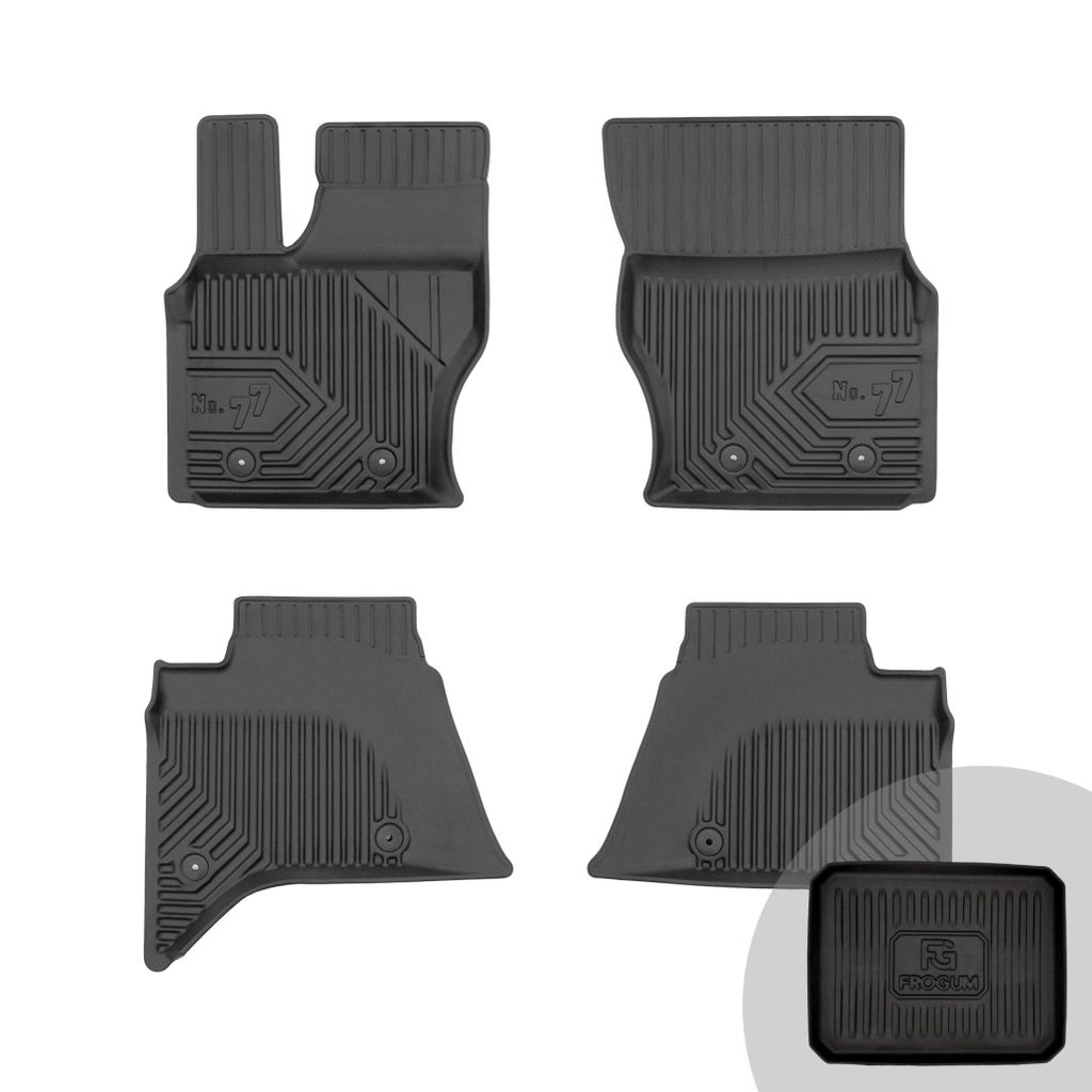 FROGUM No.77 Gummimatten Ganzjahresset von Auto Fußmatten Autofussmatten für Land Rover Range Rover IV ab 2012