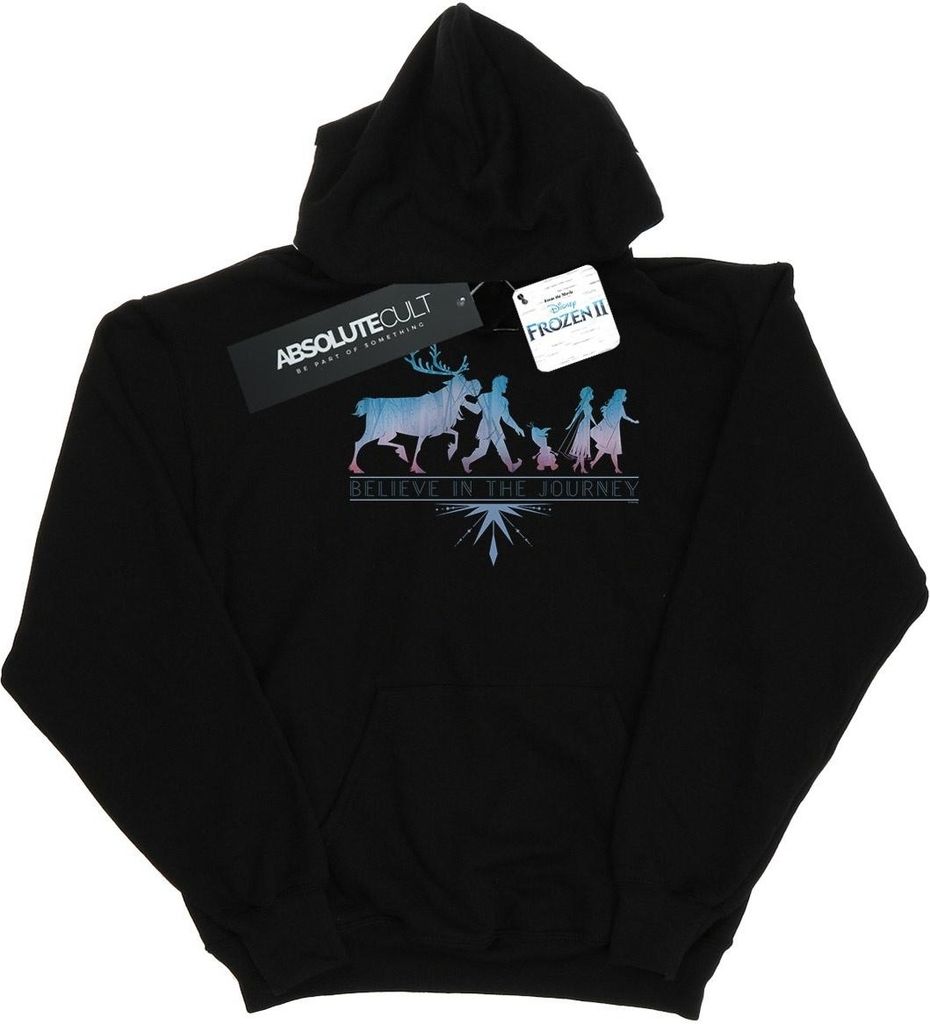 Disney - "Frozen 2 Believe In The Journey" Kapuzenpullover für Herren BI10944 (5XL) (Schwarz)