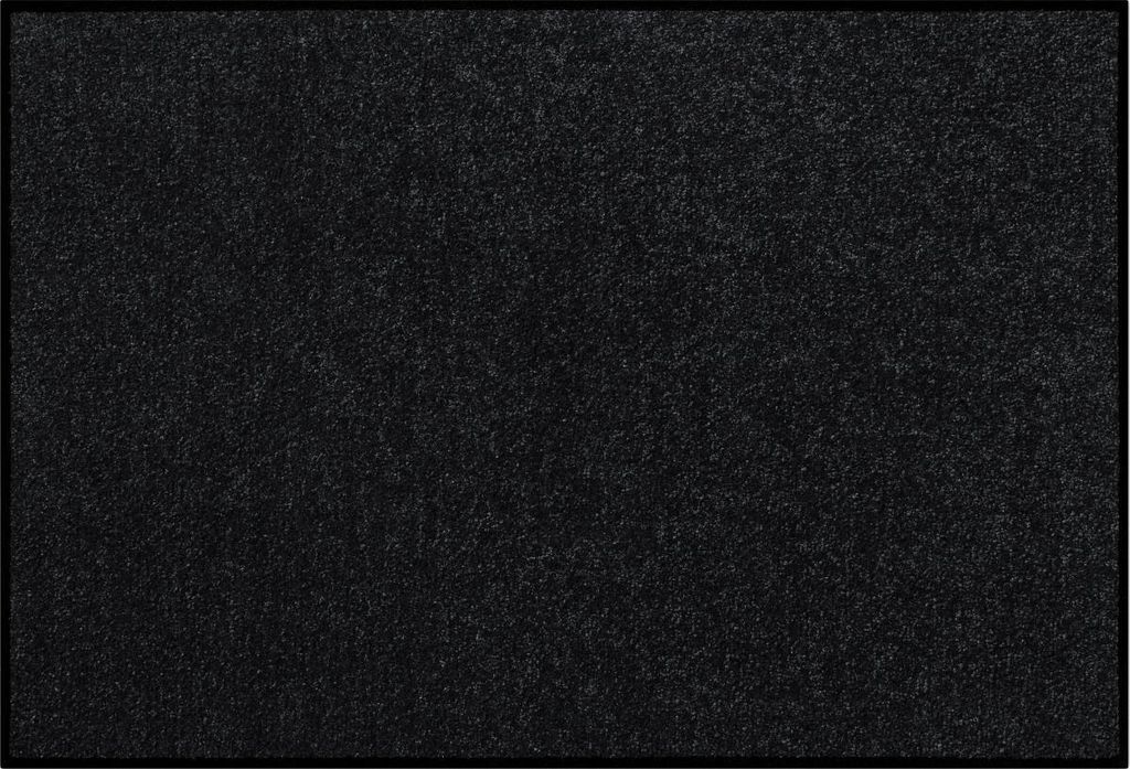 Salonloewe Monochrome UNI SCHWARZ Fußmatte Wohnmatte in verschiedenen Größen