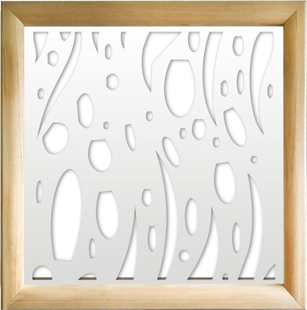 MISTRAL - Moduli Decorativi in holz e PVC 98x98 cm weiß