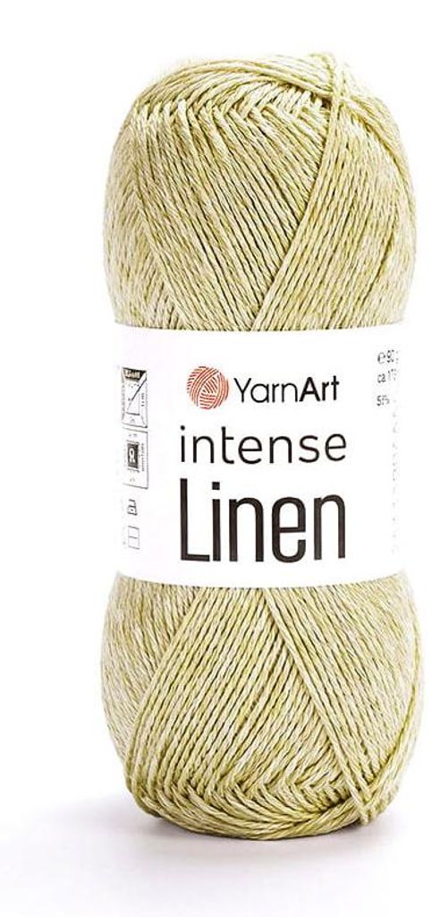 YarnArt Intense Linen 4102 Slámově žlutá – letní příze z Obrázek produktu 