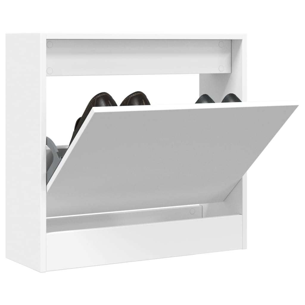 vidaXL Botník biely 60x21x57 cm materiál na báze dreva Obrázok produktu 