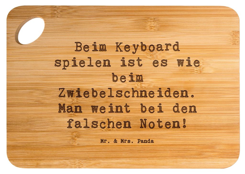 Mr. & Mrs. Panda Frühstücksbrettchen Spruch Keyboard Tränen - Transparent - Geschenk, Streichinstrumente, Musik, Musiker, Holzbrett, Noten, Spie...