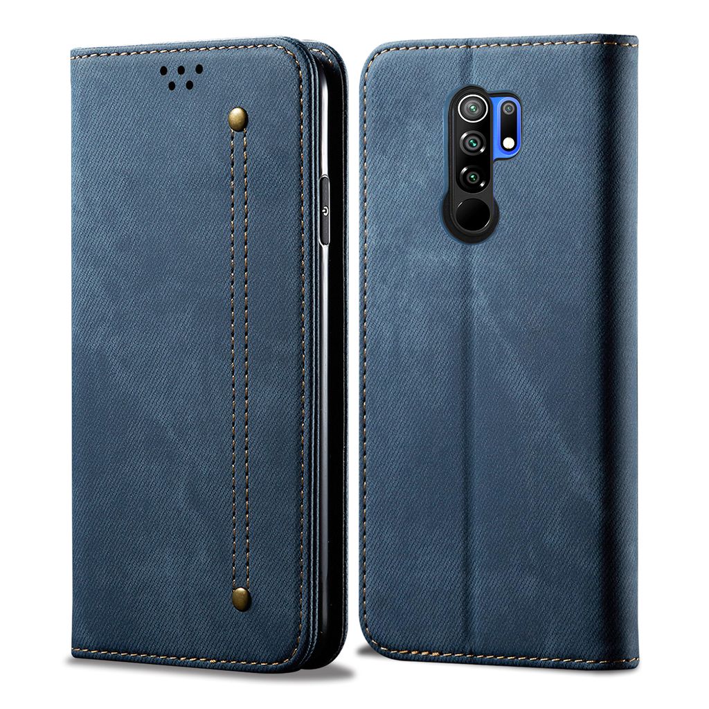 Redmi 9 Pouzdro, Kožené Peněženkové Pouzdro s Magnetickým Obrázek produktu 