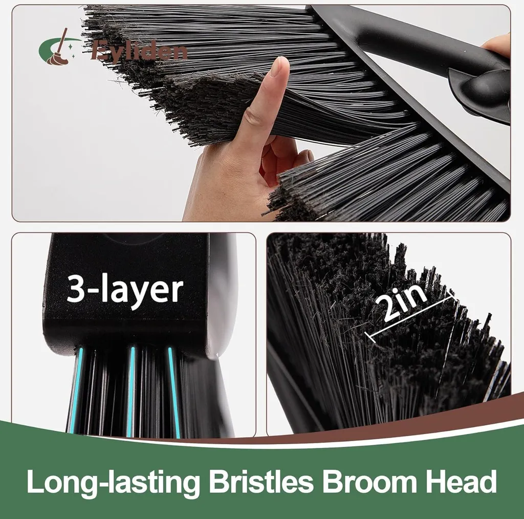 Balai robuste Eyliden avec manche extensible et brosse à poils rugueux - 4