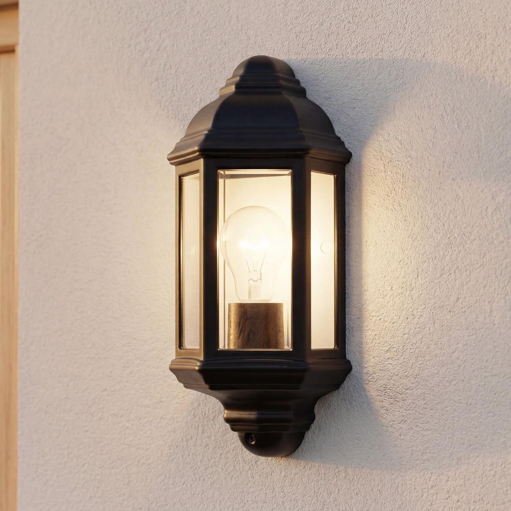 Außenwandleuchte Maritim "Outdoor & Porch" Schwarz Produktbild 