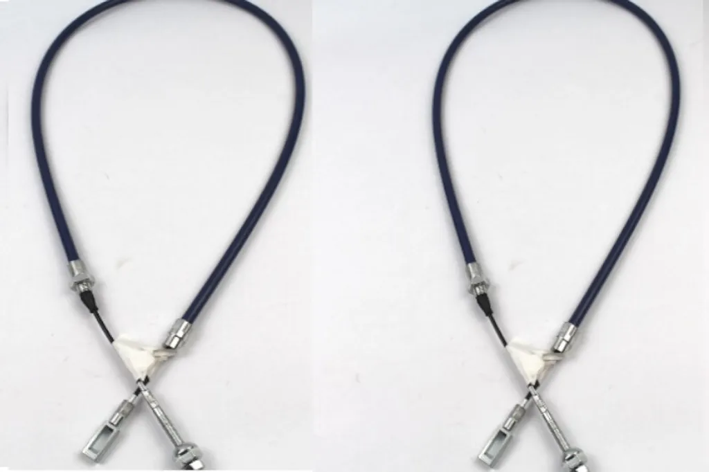 2x rimorchio con cavo del freno per freno ruota Peitz HL1100mm incl. forcella e bullone ES