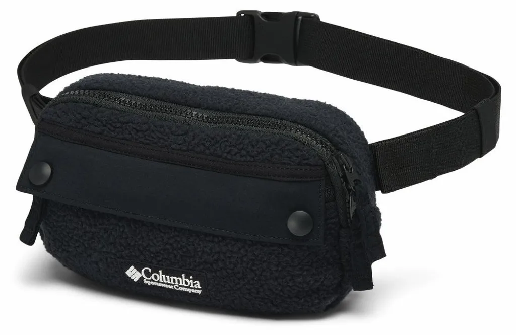 Sacoche Banane Helvetia II Noir pour Randonnée et Festival - Taille Unique