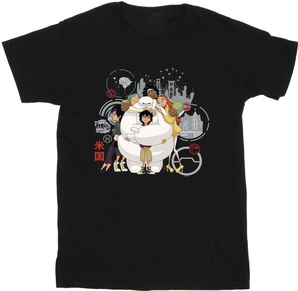 Disney - "Big Hero 6" T-Shirt für Herren BI49350 (5XL) (Schwarz)