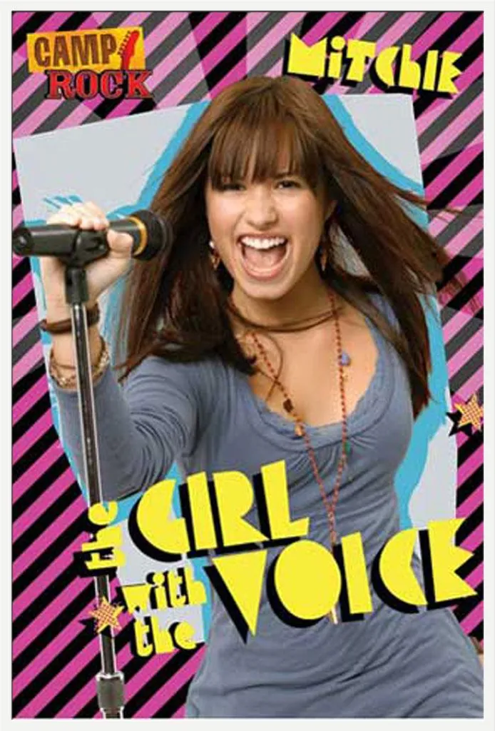 Affiche Camp Rock Mitchie 2 avec Cadre Blanc Shinsuke Maxi 61x91,5 cm