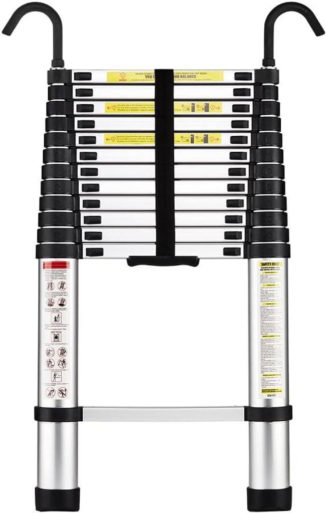 STANEW Échelle Télescopique 3,8M en Aluminium Bricolage Image du produit 