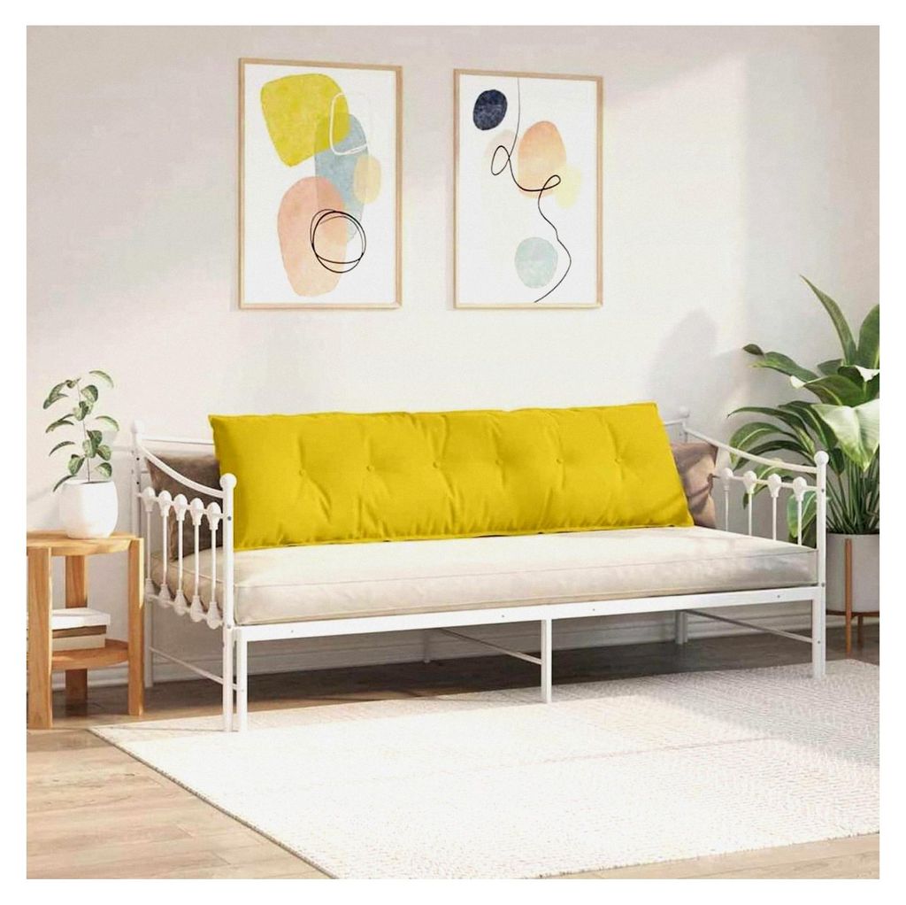 Rückenkissen Gelb 180 x 50 cm Cordstoff