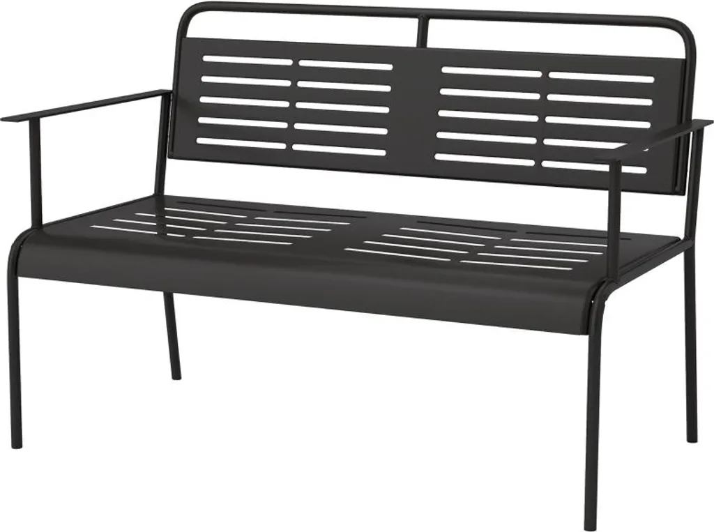 Banc de jardin hydrofuge 240kg Fortuna Lai avec dossier et accoudoir