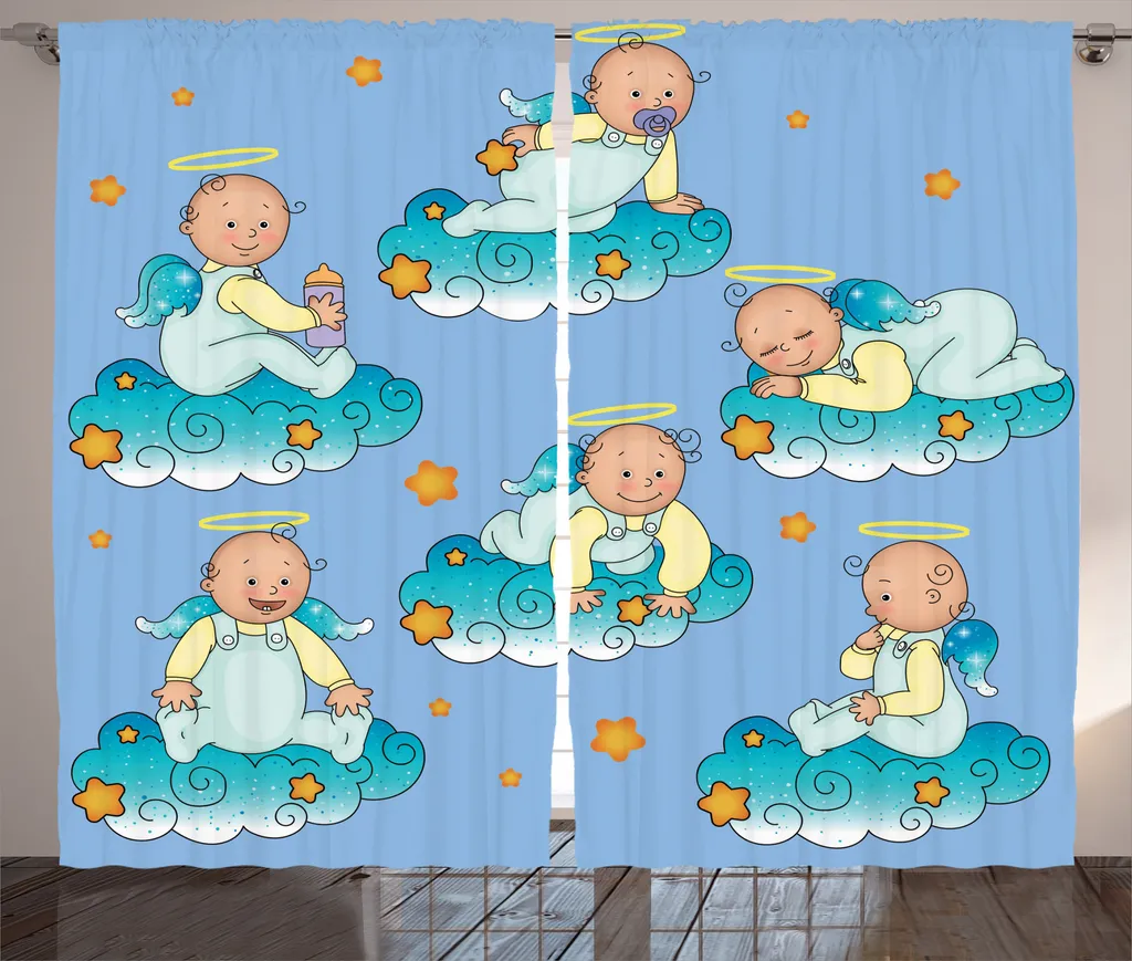 Rideau Occultant Partiel Bleu pour Chambre Bébé : Fini la Lumière Vive