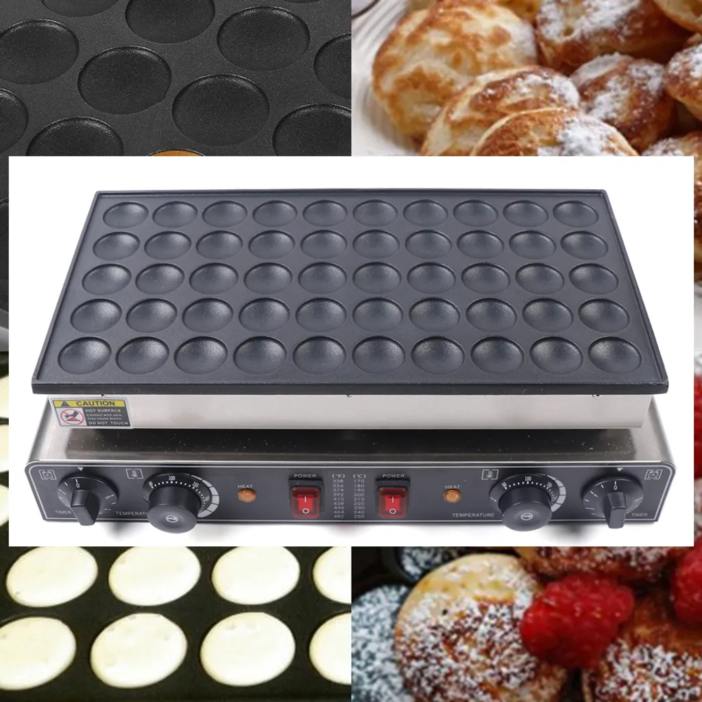Mini crêpière électrique 50 trous anti-adhésive avec chauffe rapide - 2