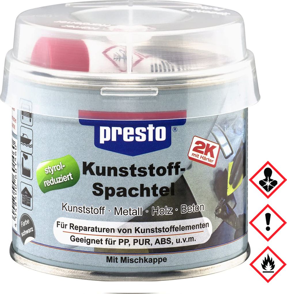 Presto Stucco per plastica Stucco poliestere di ottima Immagine del prodotto 