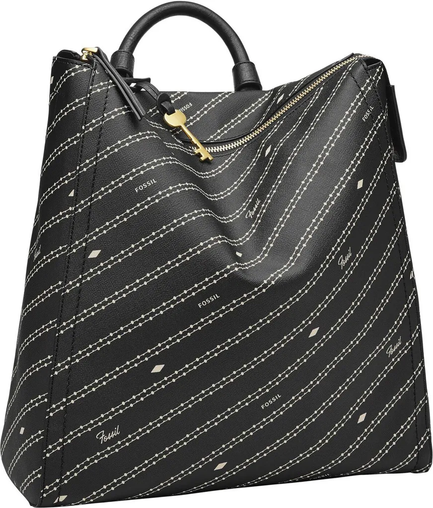 Zaino Donna Fossil Parker Black Bone: Design Retrò e Qualità