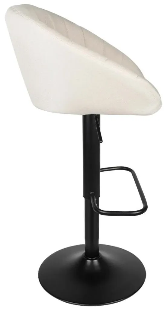 Tabouret de Bar Confortable et Stable pour Petits Espaces - Blanc