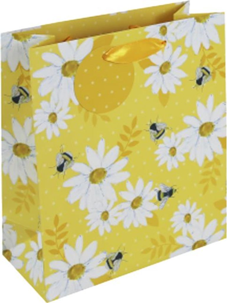 Eurowrap - Geschenkbeutel, Bienen (6er-Pack) SG39013 (L) (Gelb/Weiß)
