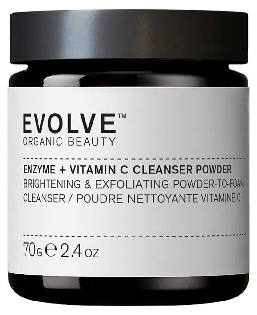 Poudre Nettoyante Vitamine C et Enzymes de Fruits Evolve pour le Teint