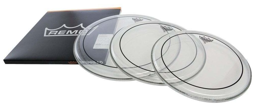 Remo PP-0912-PS Pinstripe Clear ProPack Fellsatz für Schlagzeug