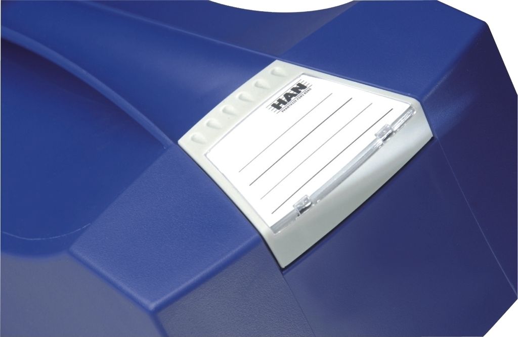 Hängemappenbox Swing 397x154x347mm blau mit Deckel Packung mit 5 Stück