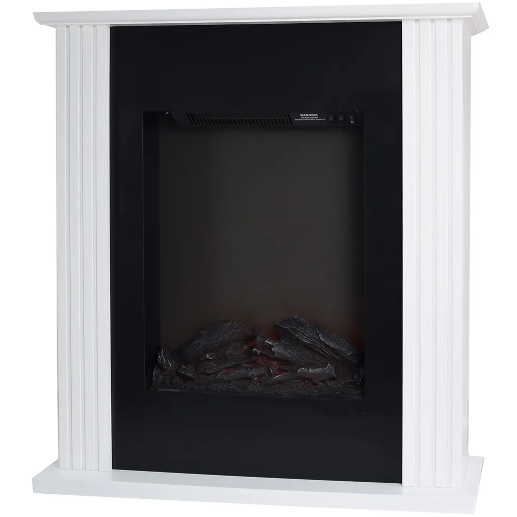 Cheminée Électrique Syntrox 2000W avec Effet Flamme LED et Finition Orme