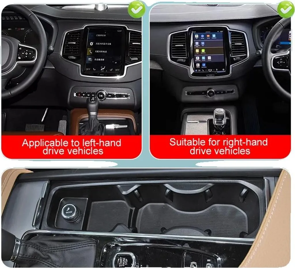 Chargeur induction Volvo XC60 XC90 S90 V90 15-23 sans fil technologie Qi