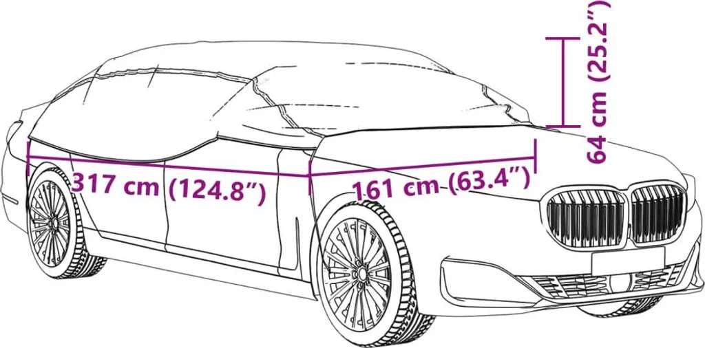Telo Copriauto per Fuoristrada Antigrandine XL Grigio e Argento vidaXL | Leroy Merlin
