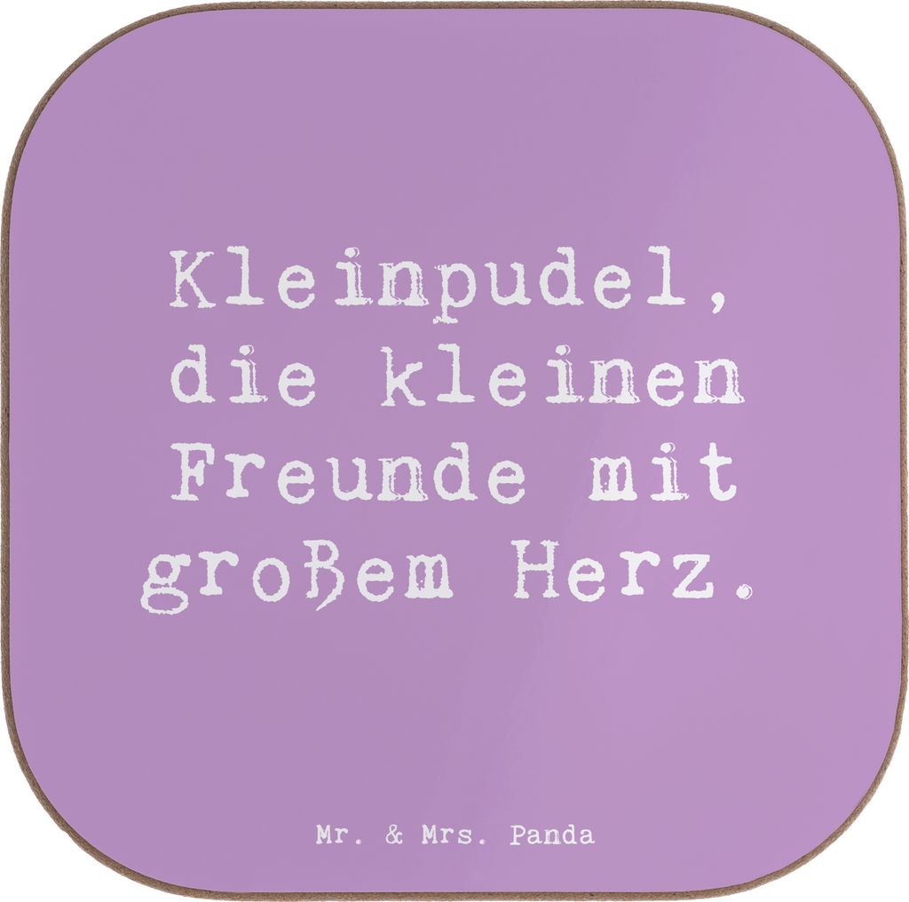 Mr. & Mrs. Panda Untersetzer Tasse Spruch Kleinpudel Liebe - Lavendeltraum - Geschenk, gläseruntersetzer, Tassen, wunderbare Beziehung, großes He...