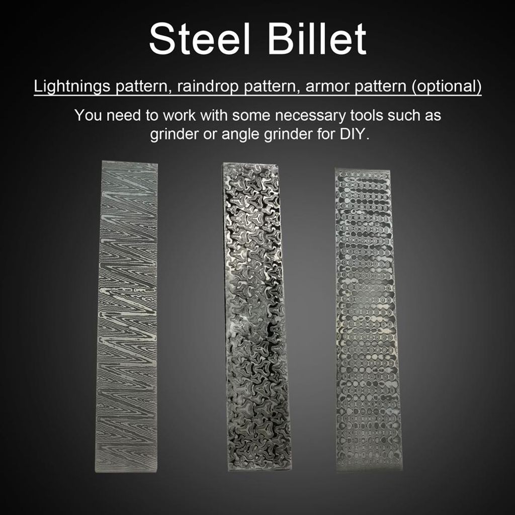 Damaszener Stahl Knüppel gemusterten Stahl Cutter Making Bar Embryo Schmieden Materialien abgeschreckt geglättet für Home Cutter DIY Mehrzweck-M...
