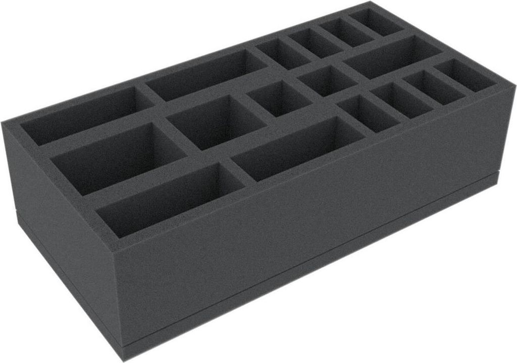 Schaumstoffeinlage 258×128×70 mm für Brettspiele