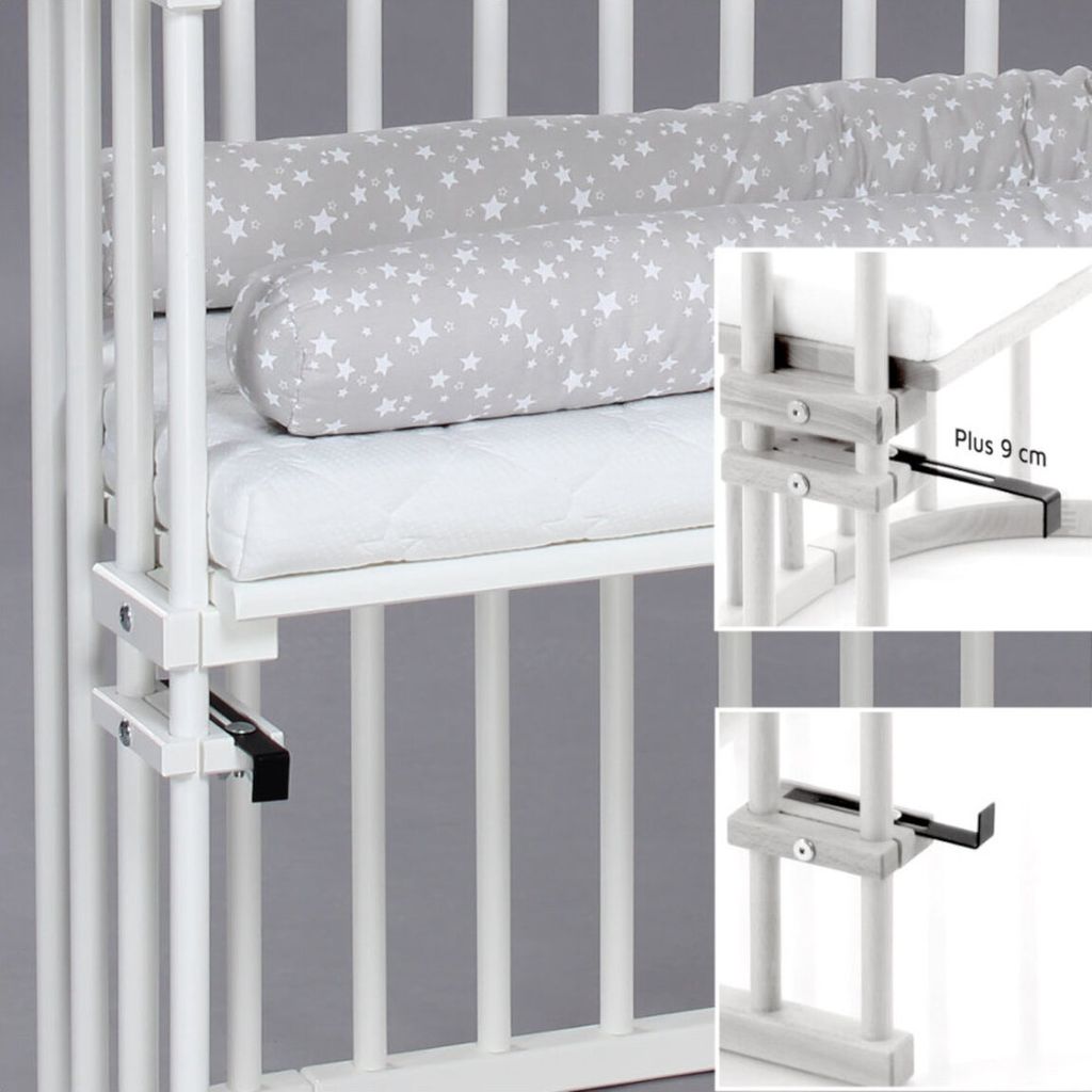 babybay Maxi Beistellbett, weiß lackiert Produktbild 5