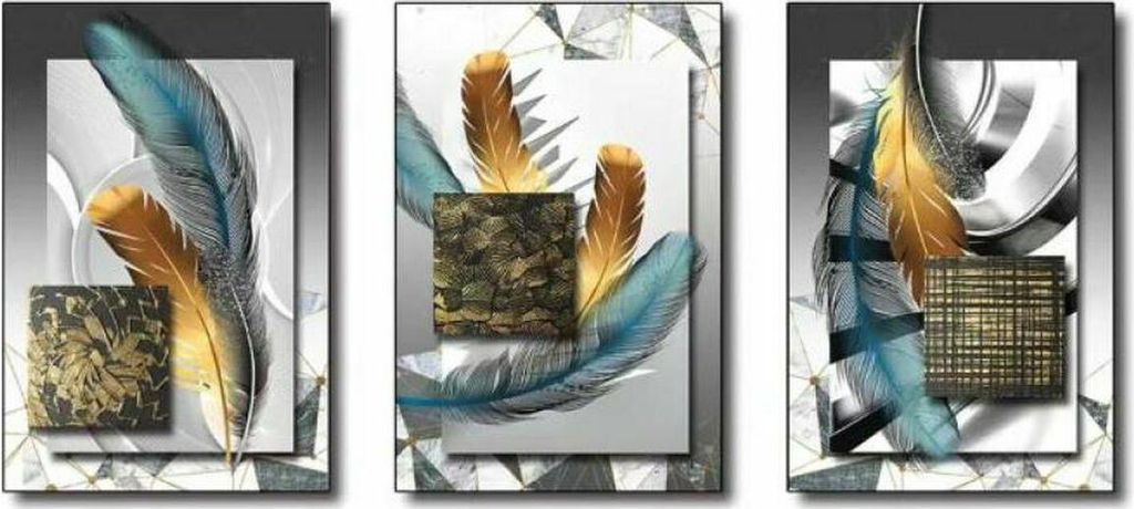 DKD Home Decor Modern Frame (53 x 3,5 x 73 cm) (3 Stück)