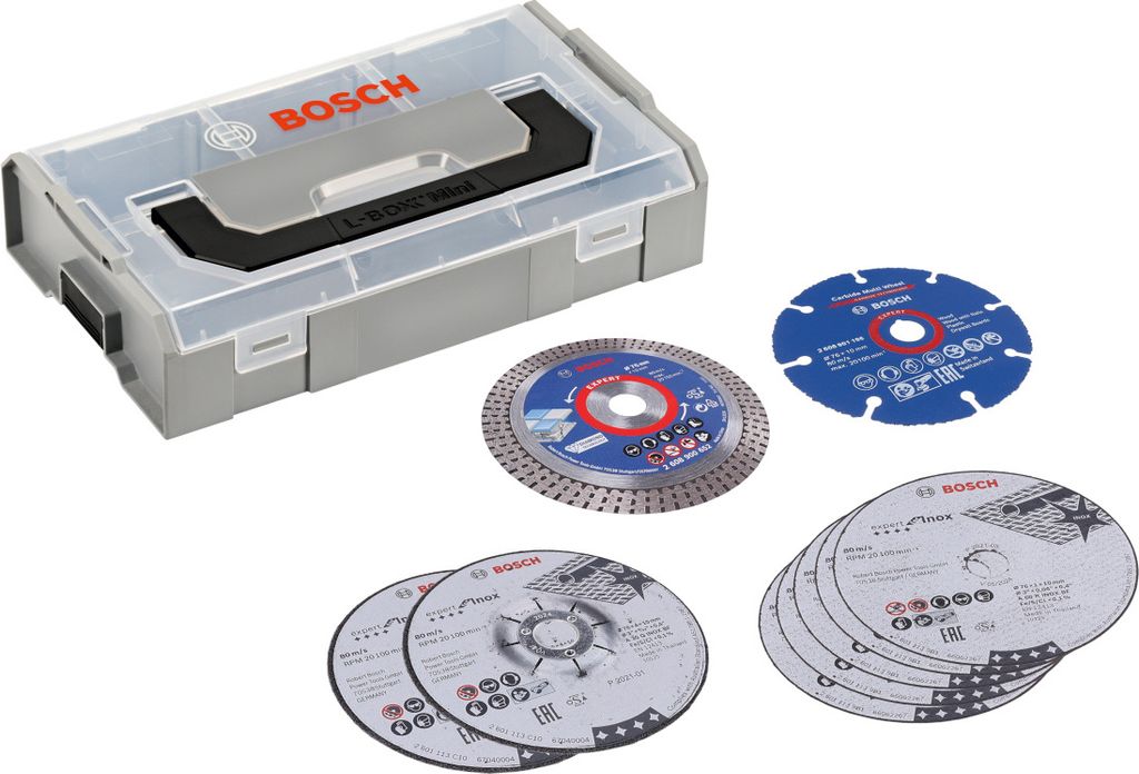 Bosch L-Boxx Mini Trennscheibe Schruppscheibe Set 76 x 10 Produktbild 