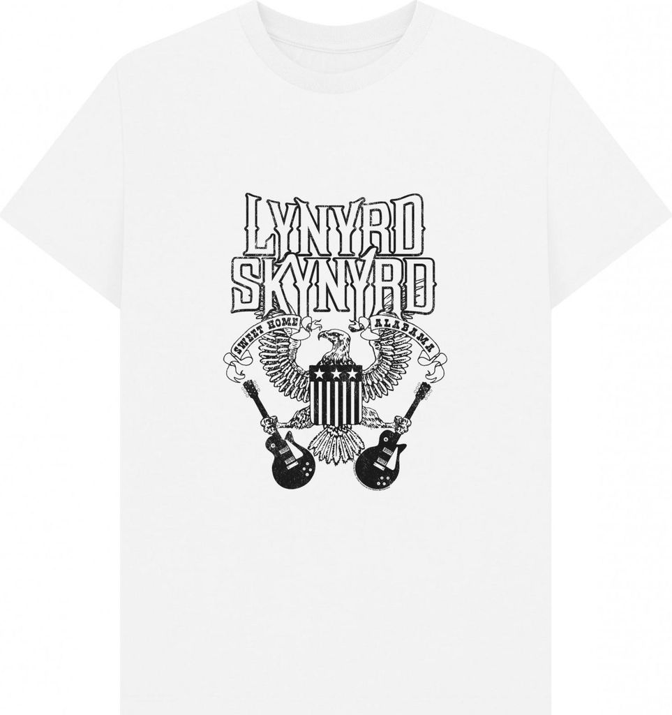 Lynyrd Skynyrd - "Sweet Home Alabama" T-Shirt für Herren/Damen Uni PN1505 (L) (Weiß)