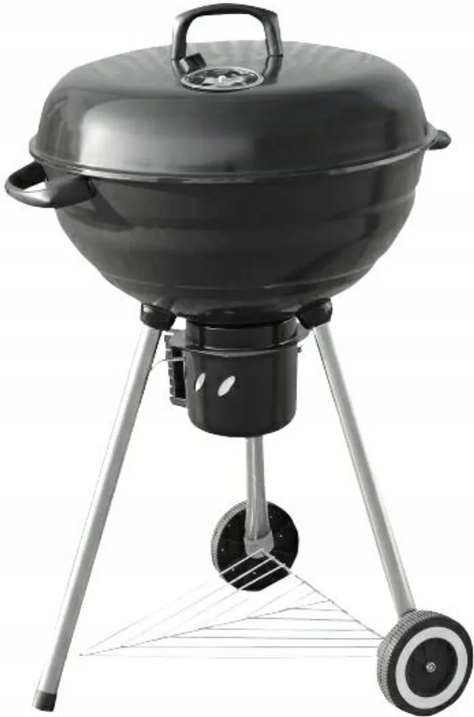 Barbecue sphérique au charbon de bois avec tiroir à cendres amovible