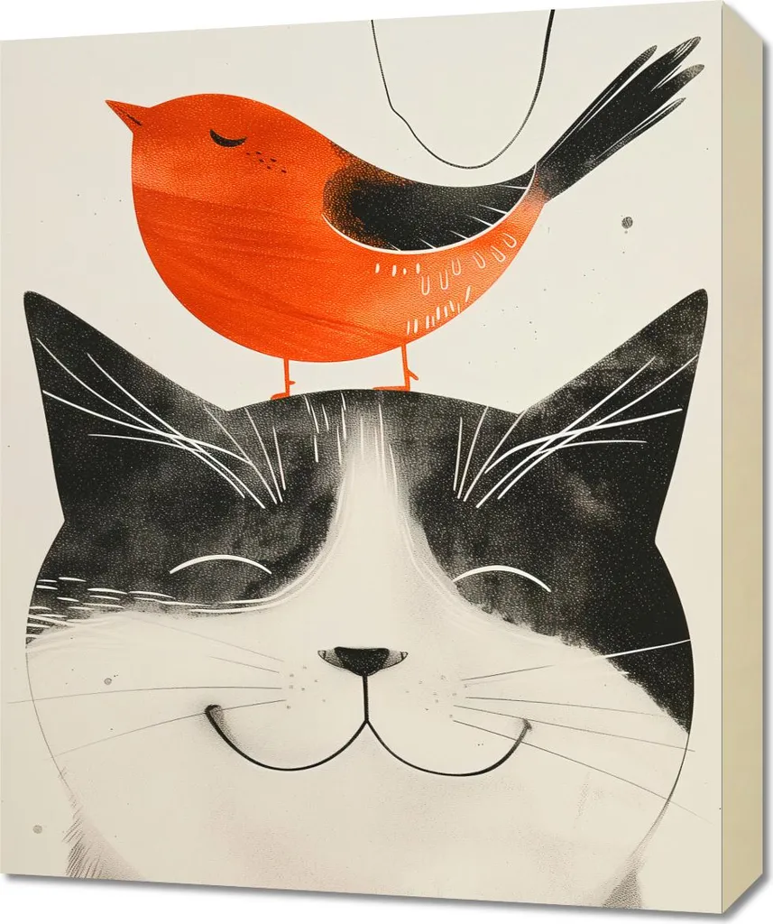Regalo Originale Quadro Amico Paffuto 50x60 - Emozioni da Appendere