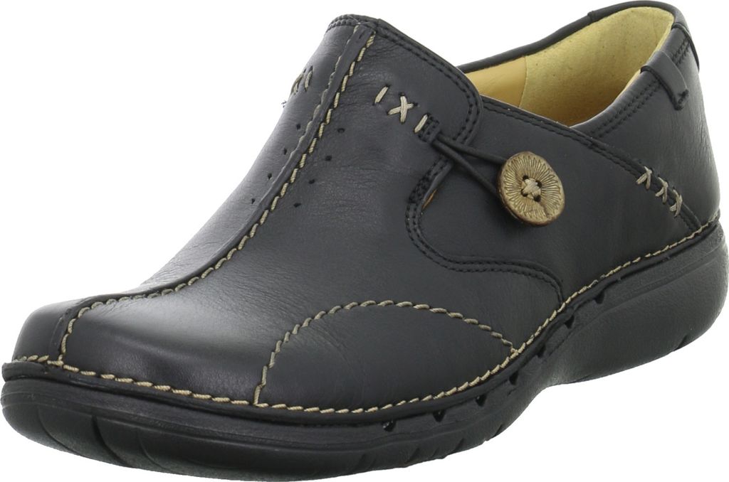Clarks Slipper UN LOOP Schwarz Damen Produktbild 