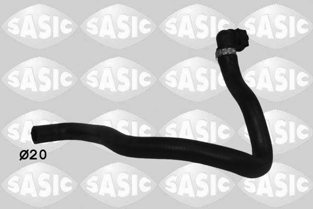 SASIC 3406447 Kühlerschlauch OE 8D0819371AB kompatibel mit Passat 3B, Superb, A4 8D