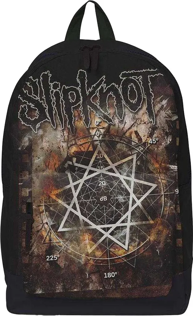 Slipknot Sac à dos RO14394 avec Imprimé Pentagramme Noir Taille Unique