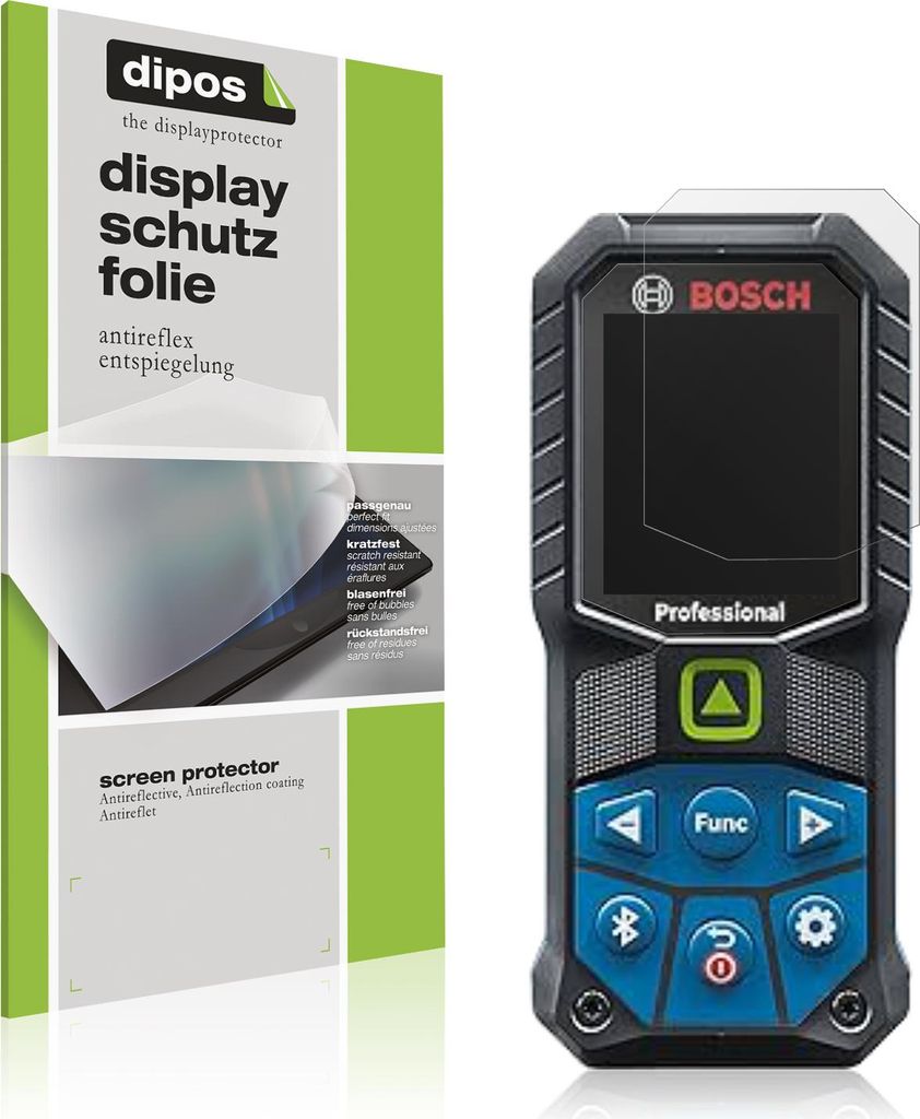 4x Schutzfolie für Bosch GLM 50-23 matt Displayschutzfolie Folie Display Schutz dipos