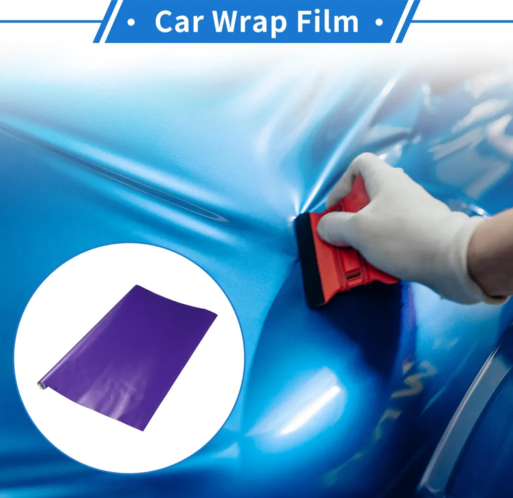 Revêtement Vinyle Universel Violet Mat Autocollant pour Auto et Moto 1,5m