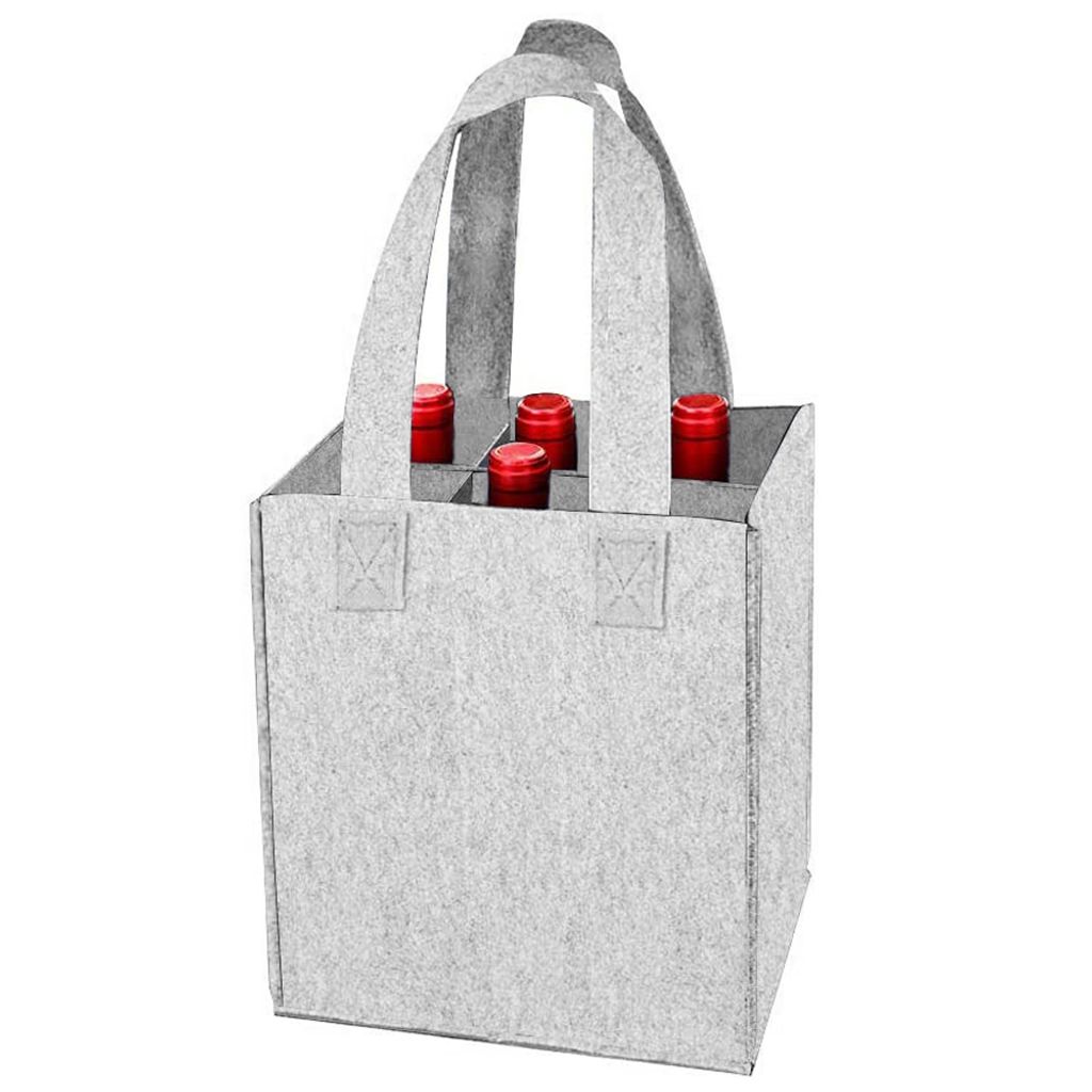 Flaschentasche Flaschenkorb Filz Flaschenträger