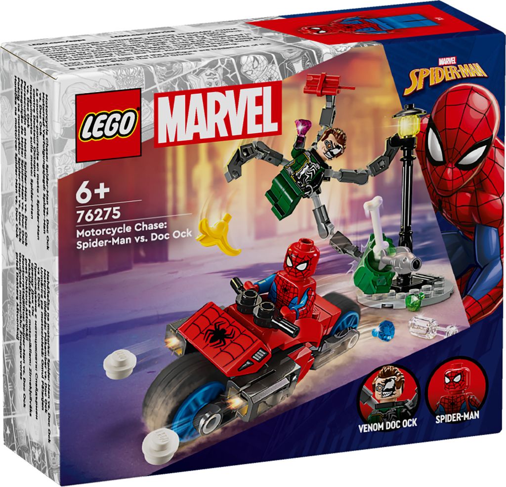 LEGO Super Heroes 76275 Motocyklová naháňačka: Spider-Man Obrázok produktu 