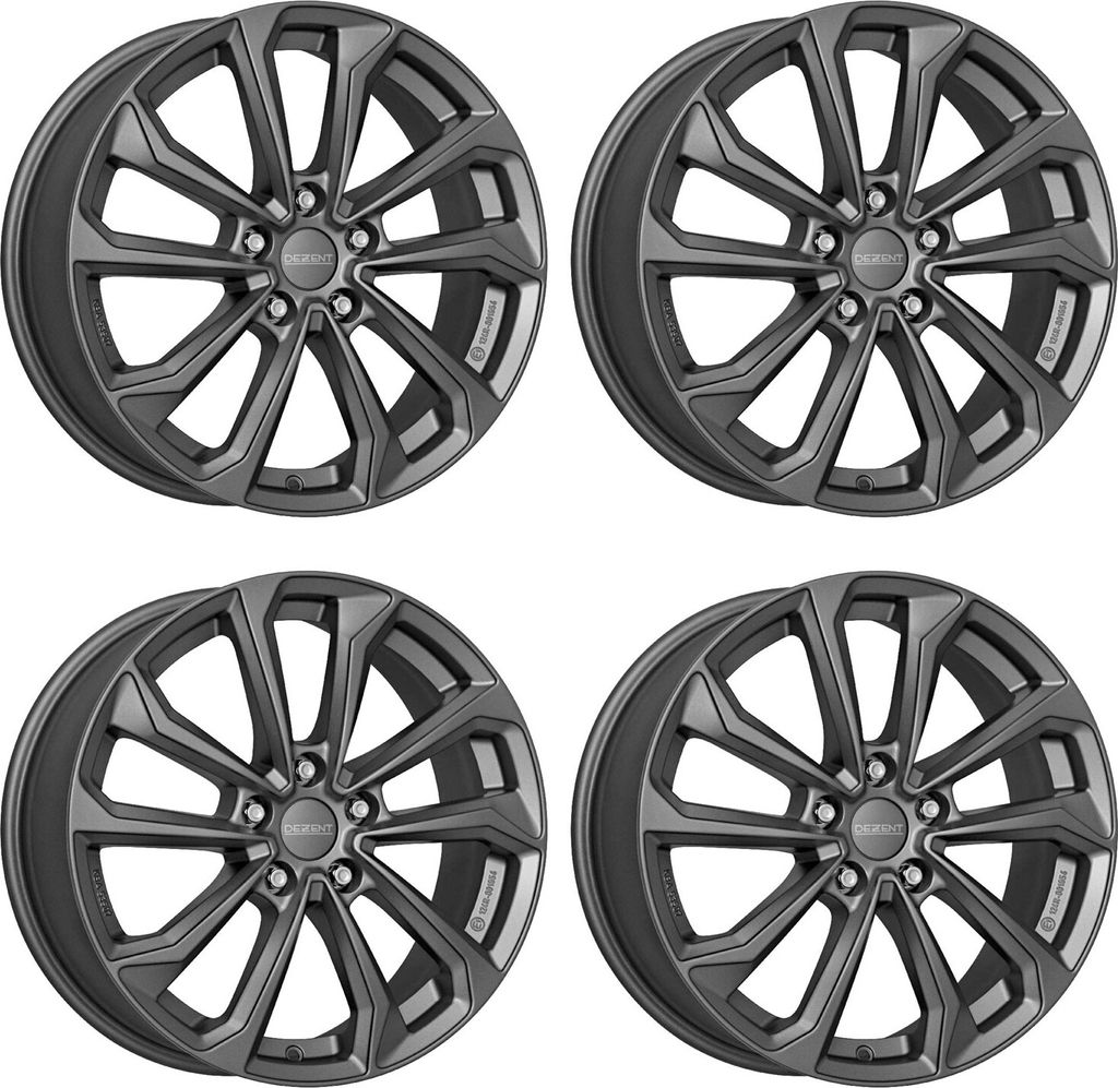 4x DEZENT Felge KS graphite 7x17 ET50 5x114.3 TKSY0GA50E kompatibel mit Mazda 3 3 4-door 5 6 6 4-door 6 Kombi CX-3 CX-5 CX-7 MX-5 RX8