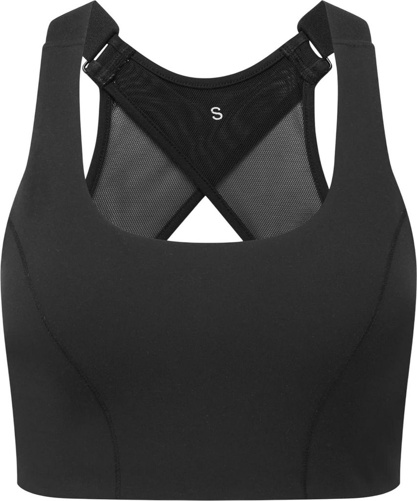 TriDri - "High-Impact" Sport-BH für Damen, recyceltes Material RW10850 (XL) (Schwarz)